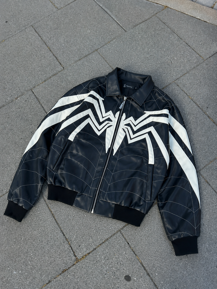 Venom Leather Bomber Jacket