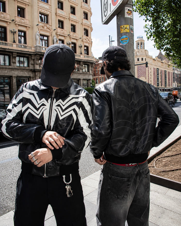 Venom Leather Bomber Jacket